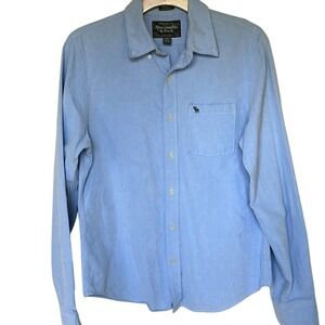 Abercrombie & Fitch shirt‎ men's XL muscle blue button down graduation wedding